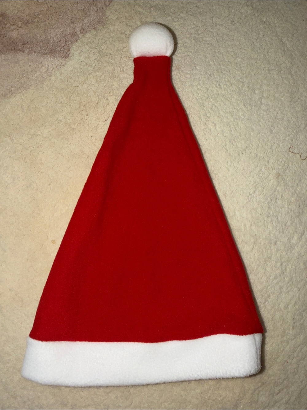 H&M Toddler Red and White Holiday Santa Fleece Hat